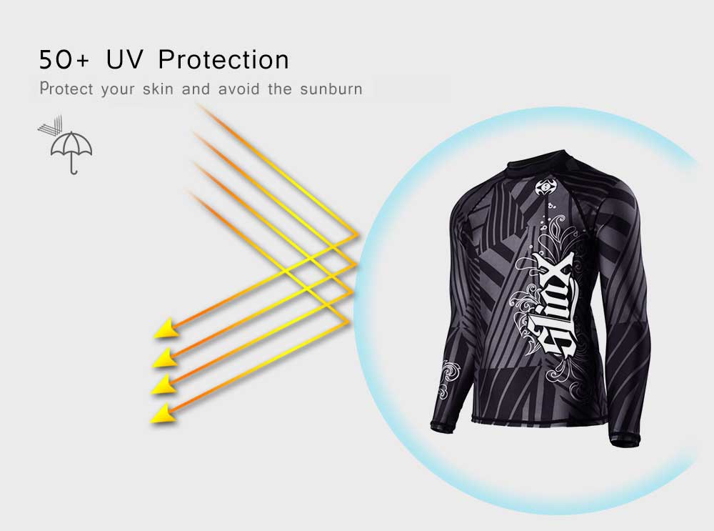 SLINX Unisex 1.5MM Anti-UV Shirt Pullover Wet Suit Elastic Swimwear Jacket Clothing for Diving Surf Windsurf