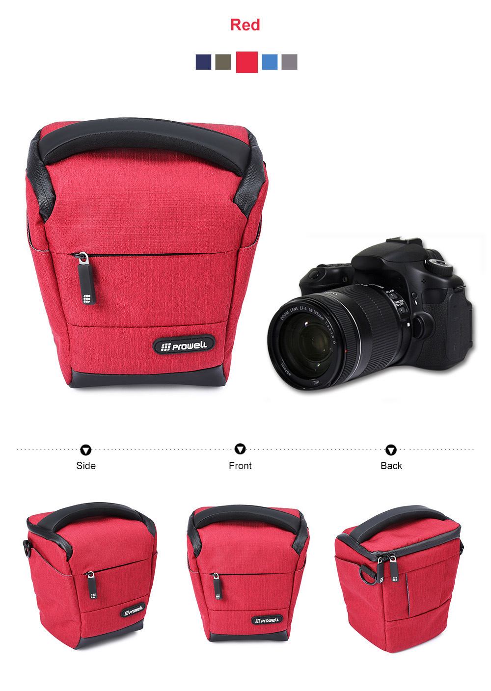 PROWELL DC22009B DSLR Camera Photography Handbag Shoulder Bag PROWELL DC22009B DSLR Camera Photography Handbag Shoulder Bag