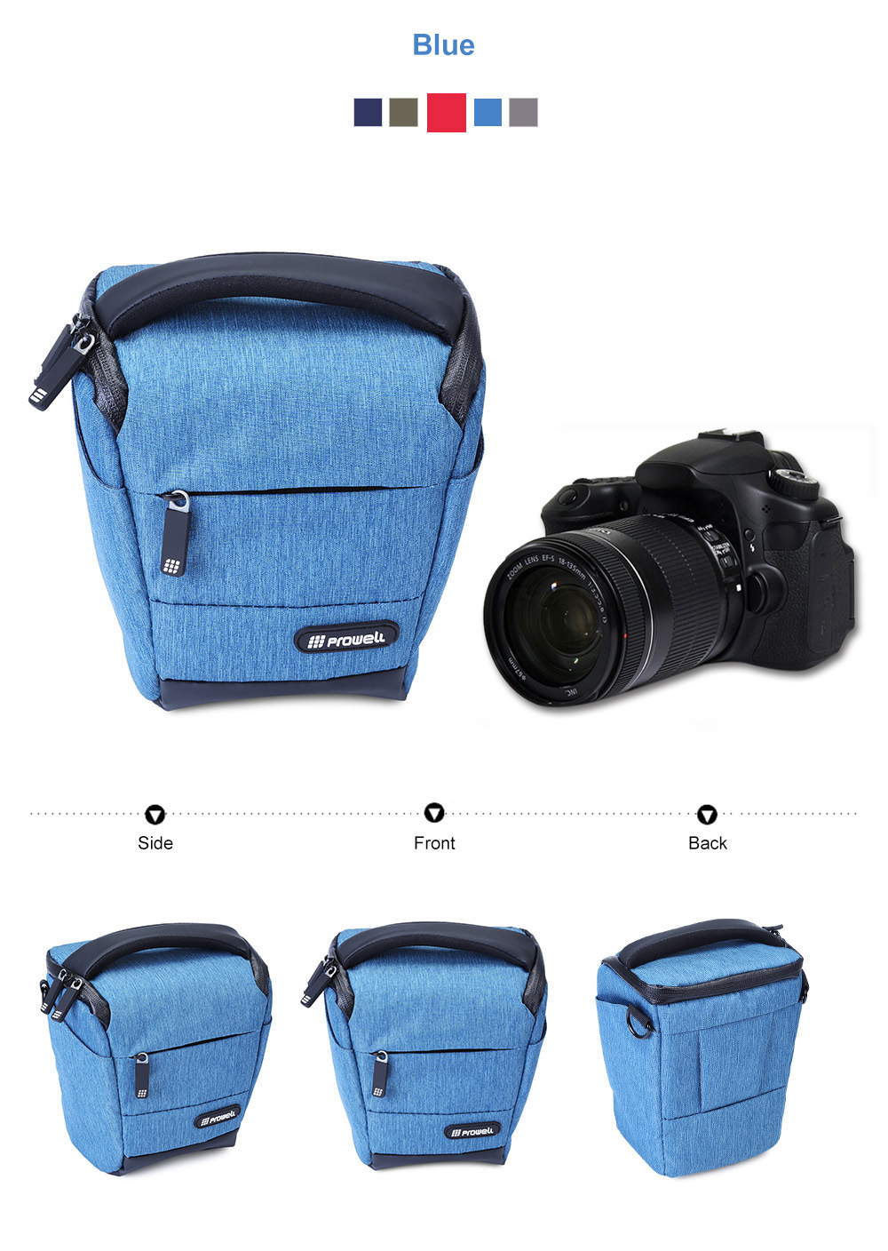 PROWELL DC22009B DSLR Camera Photography Handbag Shoulder Bag PROWELL DC22009B DSLR Camera Photography Handbag Shoulder Bag