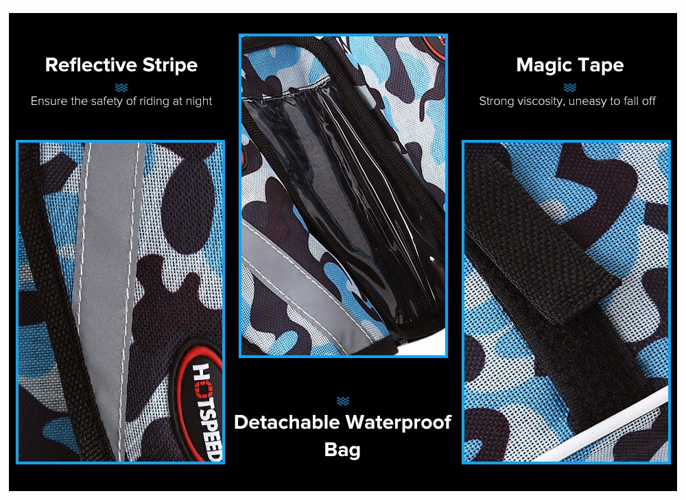 HOTSPEED Waterproof Wear-resisting Frame Tube Bike Bag