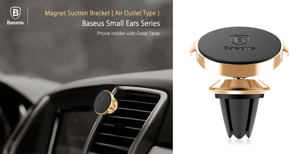 Baseus Small Ears Series Magnetic Suction Bracket Phone Holder ( Air Outlet Type )
