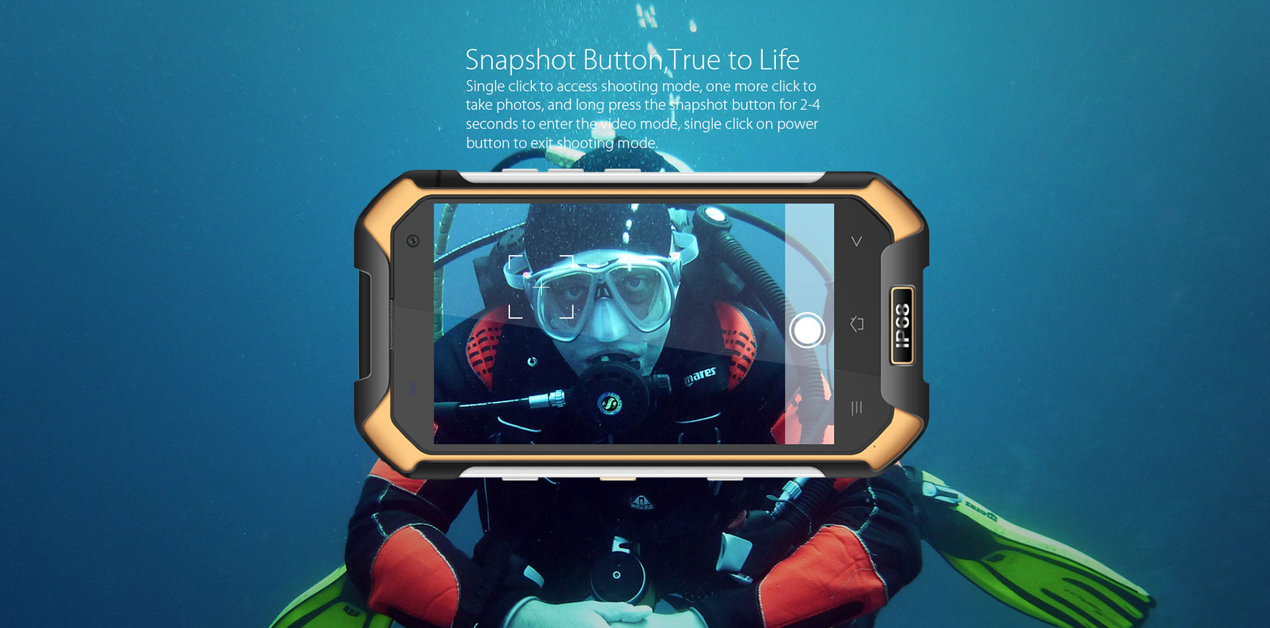 Blackview BV6000 4.7 inch 4G Smartphone Android 7.0 MTK6755 64bit Octa Core 2.0GHz 3GB RAM 32GB ROM 5MP + 13MP Cameras  IP68 Waterproof Corning Gorilla Glass 3 NFC