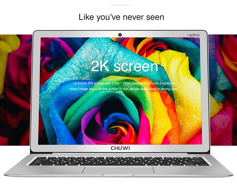 CHUWI LapBook 12.3 Windows 10 Home Intel Celeron Processor N3450 Quad Core 1.1GHz 6GB RAM 64GB eMMC Dual WiFi Bluetooth 4.0 CHUWI LapBook 12.3 Windows 10 Home Intel Celeron Processor N3450 Quad Core 1.1GHz 6GB RAM 64GB eMMC Dual WiFi Bluetooth 4.0