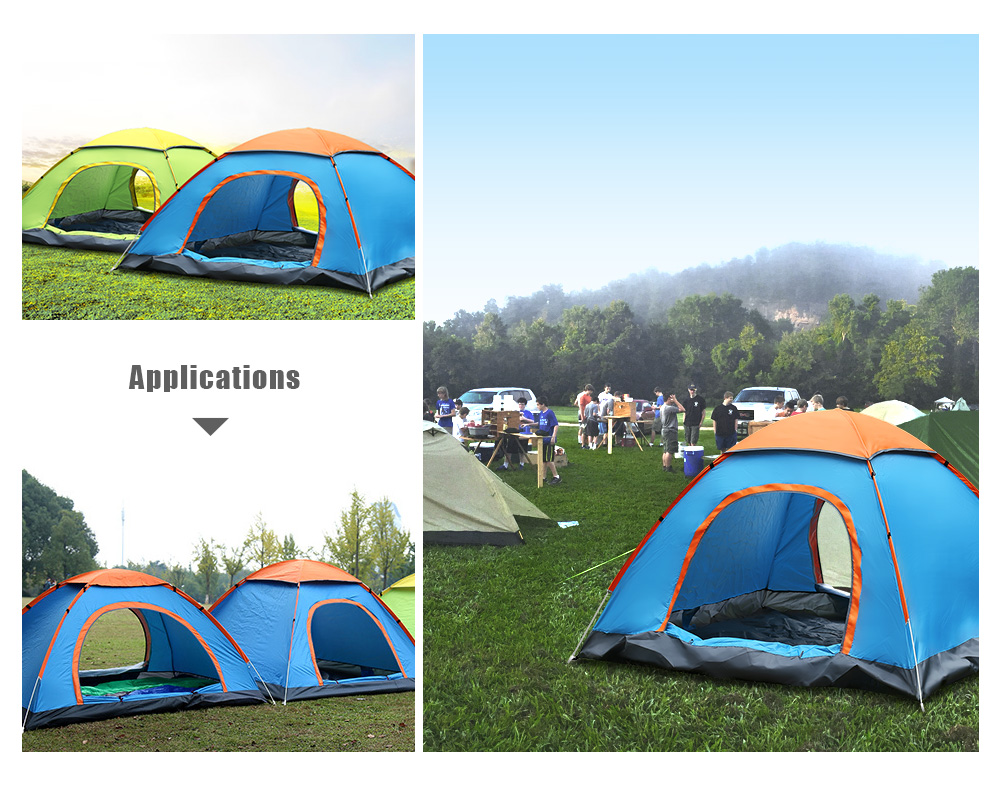 SHENGYUAN Outdoor Water Resistant Automatic Instant Setup Two Doors 2 Person Camping Tent with Rain Cover SHENGYUAN Outdoor Water Resistant Automatic Instant Setup Two Doors 2 Person Camping Tent with Rain Cover