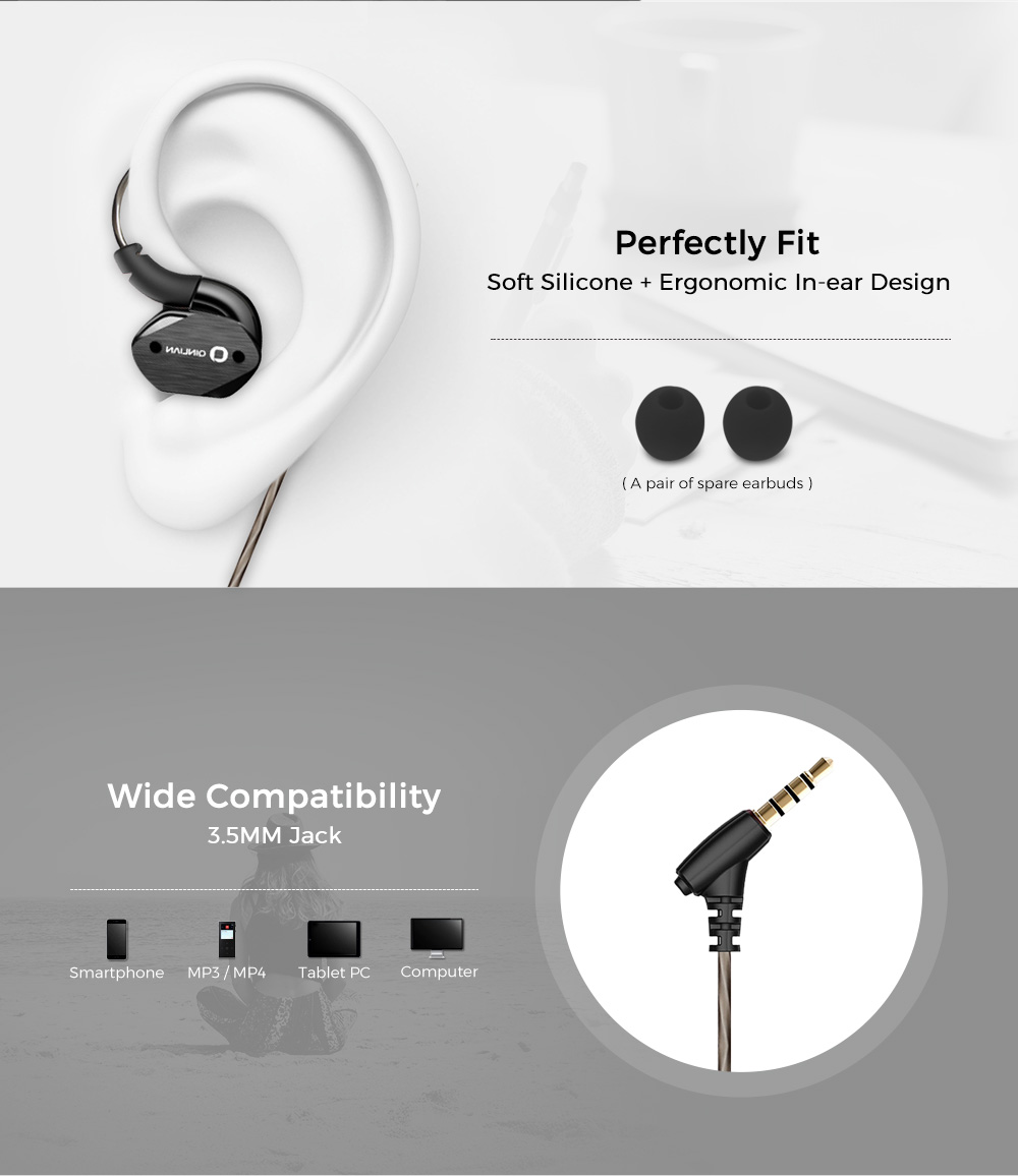Qinlian QY502 3.5MM Stereo Wired In-ear Earphones Qinlian QY502 3.5MM Stereo Wired In-ear Earphones