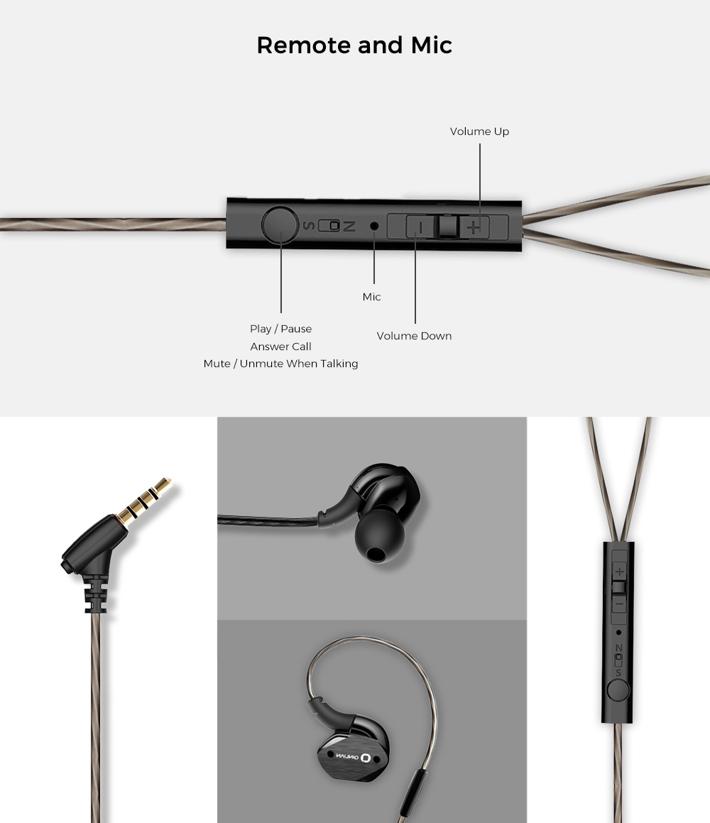 Qinlian QY502 3.5MM Stereo Wired In-ear Earphones Qinlian QY502 3.5MM Stereo Wired In-ear Earphones