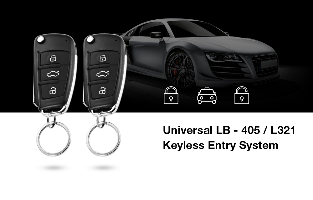 Universal DC 12V LB - 405 / L321 Smart Car Door Lock Unlock Keyless Entry System Universal DC 12V LB - 405 / L321 Smart Car Door Lock Unlock Keyless Entry System