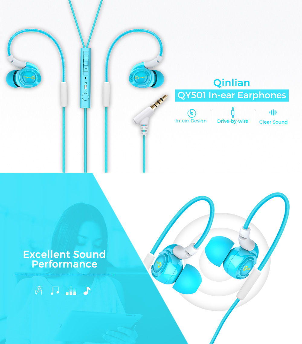 Qinlian QY501 3.5MM Stereo Wired In-ear Earphones Qinlian QY501 3.5MM Stereo Wired In-ear Earphones