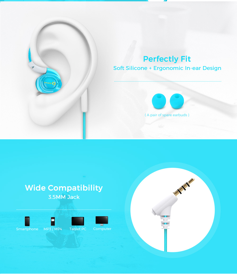 Qinlian QY501 3.5MM Stereo Wired In-ear Earphones Qinlian QY501 3.5MM Stereo Wired In-ear Earphones