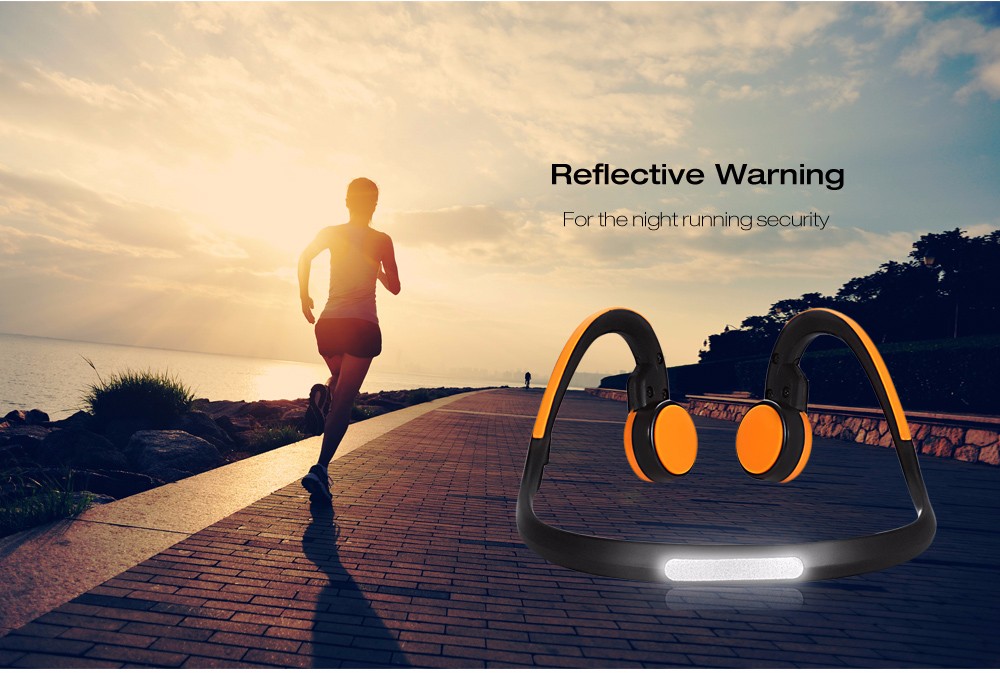 Signet BT - BK Bluetooth 4.1 Open-ear Bone Conduction Headphones Noise Canceling Headband with Microphone