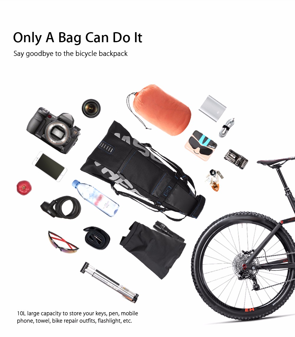 ROSWHEEL 10L MTB Cycling Bicycle Water Resistant Bike Pannier Bag Saddle Rear Seat Carrier