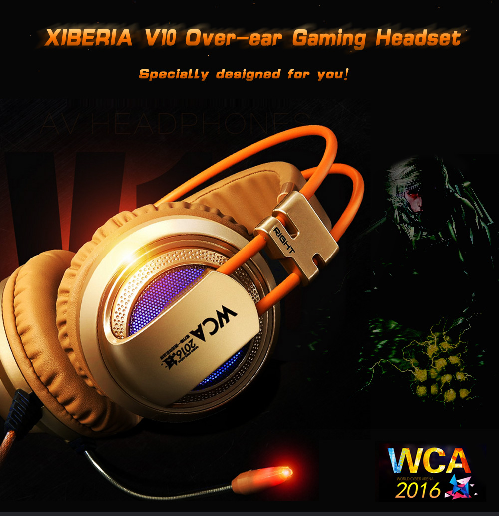 XIBERIA V10 Over-ear Gaming Headset with Vibration Function XIBERIA V10 Over-ear Gaming Headset with Vibration Function