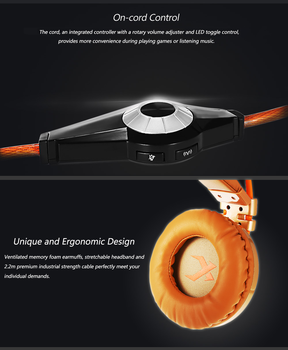 XIBERIA V10 Over-ear Gaming Headset with Vibration Function XIBERIA V10 Over-ear Gaming Headset with Vibration Function