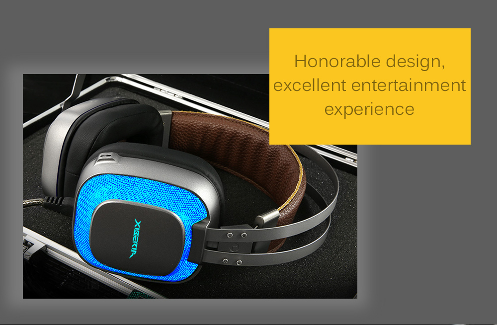 XIBERIA K10 Over-ear Gaming Headset USB PC Headphones with Colorful LED Lights XIBERIA K10 Over-ear Gaming Headset USB PC Headphones with Colorful LED Lights