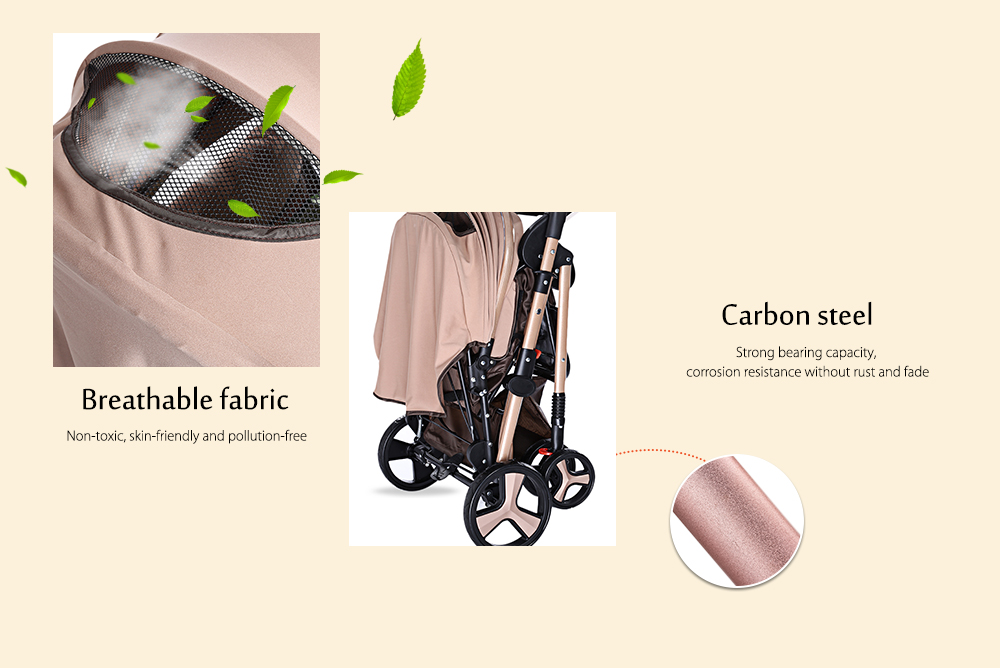 MoonSater YA - 2305 Multifunctional Stroller Baby Cart with Brake System Universal Casters MoonSater YA - 2305 Multifunctional Stroller Baby Cart with Brake System Universal Casters