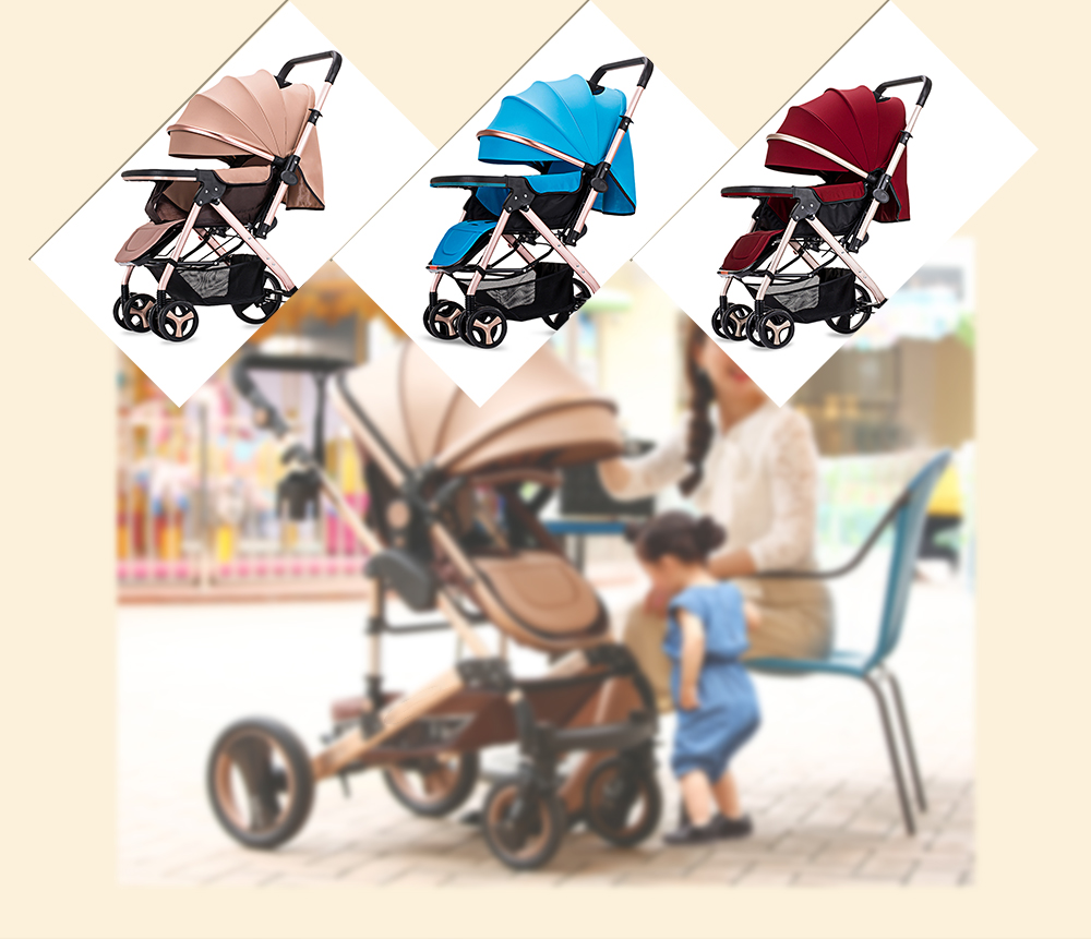 MoonSater YA - 2305 Multifunctional Stroller Baby Cart with Brake System Universal Casters MoonSater YA - 2305 Multifunctional Stroller Baby Cart with Brake System Universal Casters