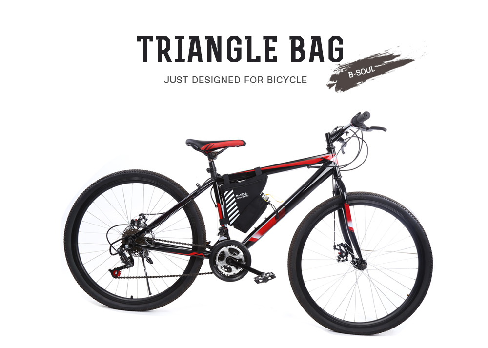 B - SOUL Triangle Cycling Mountain Bicycle Front Tube Frame Pouch Bike Bag Holder Saddle B - SOUL Triangle Cycling Mountain Bicycle Front Tube Frame Pouch Bike Bag Holder Saddle