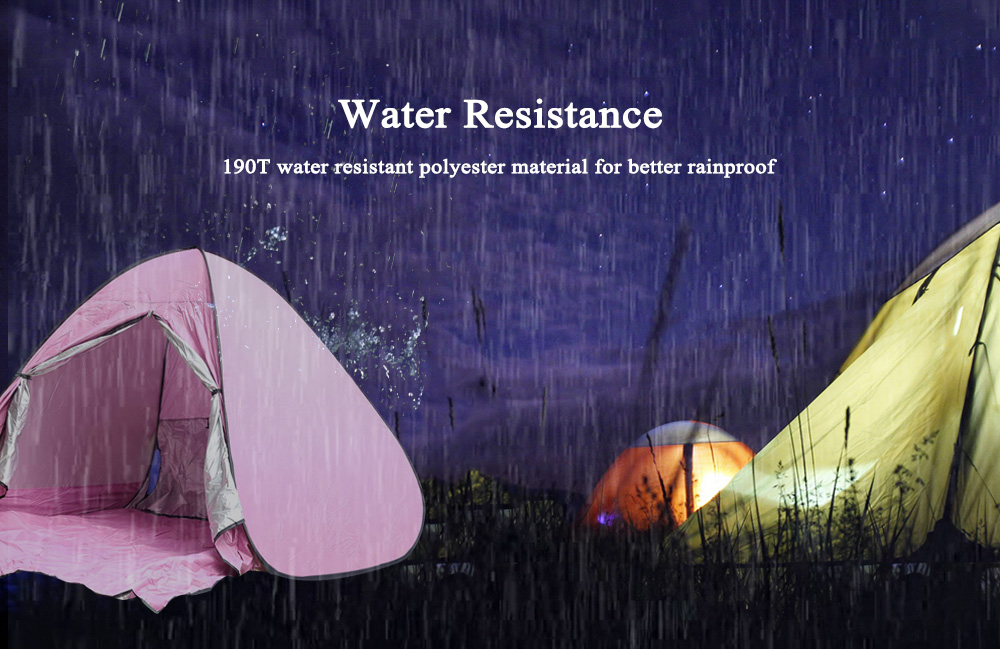 CLEYE Outdoor Water Resistant Automatic Instant Setup 2 Person Beach Tent with Door Curtain CLEYE Outdoor Water Resistant Automatic Instant Setup 2 Person Beach Tent with Door Curtain