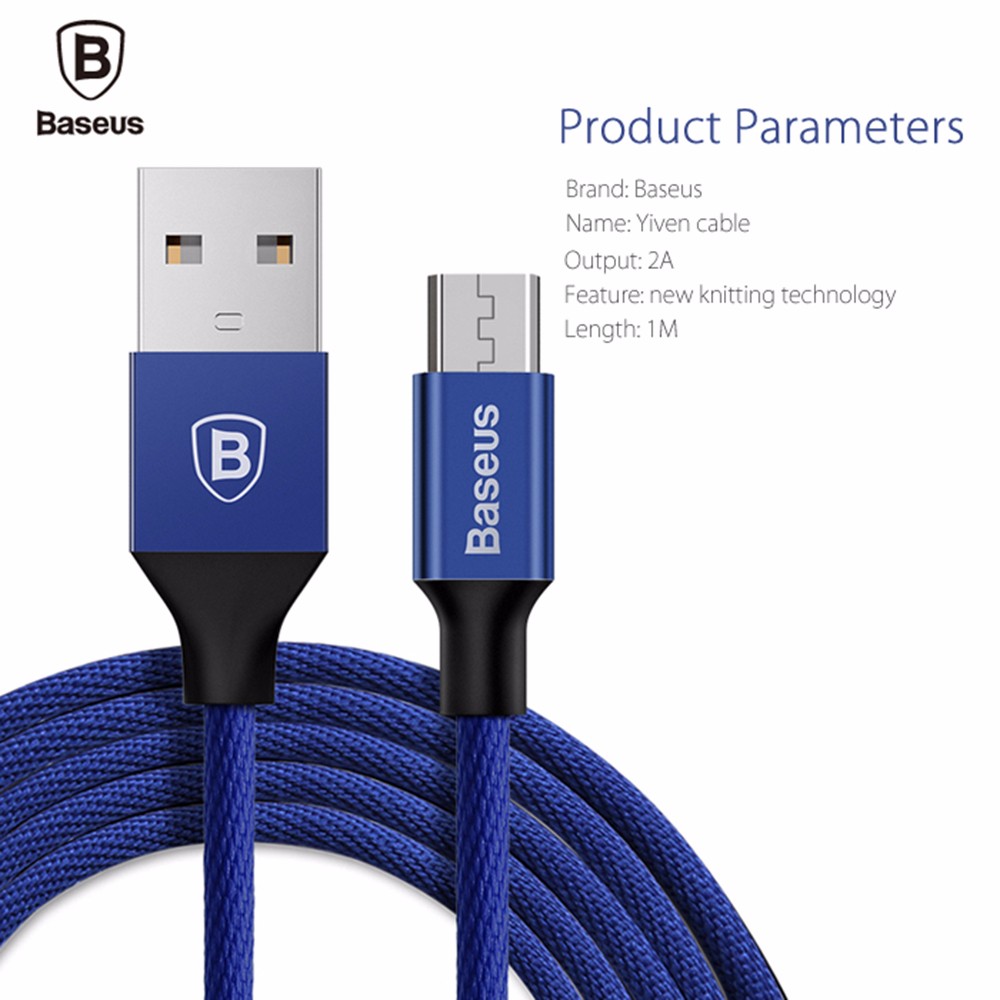Baseus Yiven Cable Micro USB Data Charging Braided Wire 1M