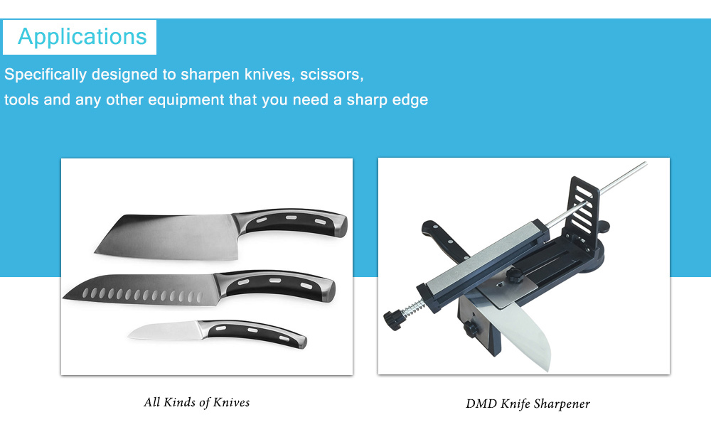 DMD 3pcs Professional Angle Diamond Sharpener Knife Whetstone