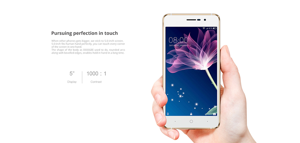 Doogee X10 3G 5.0 inch Android 6.0 Smartphone MTK6570 Dual Core 1.0GHz 512MB RAM 8GB ROM 3360mAh Battery Dual ID Account