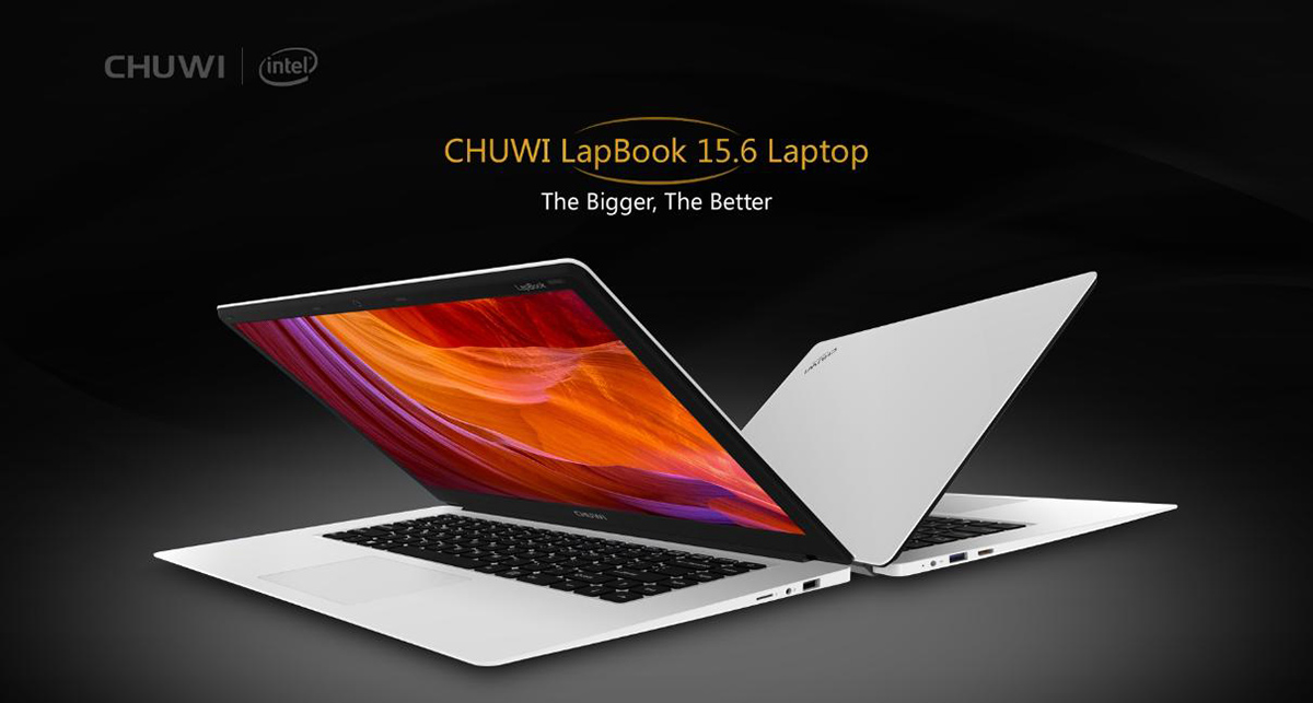 CHUWI LapBook 15.6 inch Windows 10 FHD Screen Notebook Intel Cherry Trail Z8350 Quad Core 1.44GHz 4GB RAM 64GB ROM 10000mAh Battery HDMI WiFi
