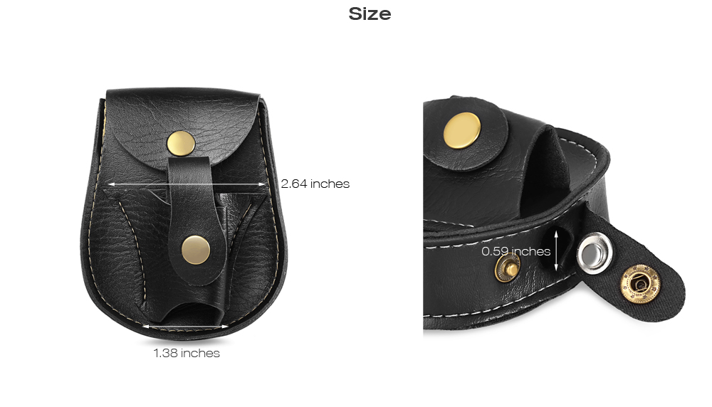 Outdoor Hunting PVC Catapult Slingshot Steel Balls Belt Bag Pouch Case Holster with Magnet Bottom