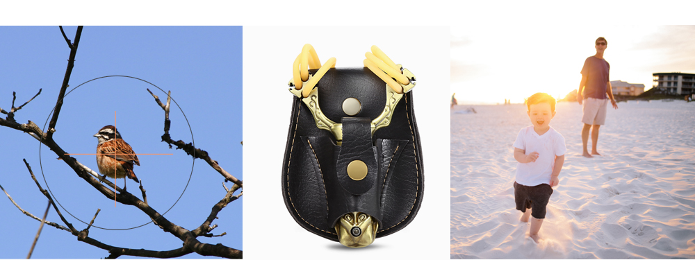 Outdoor Hunting PVC Catapult Slingshot Steel Balls Belt Bag Pouch Case Holster with Magnet Bottom