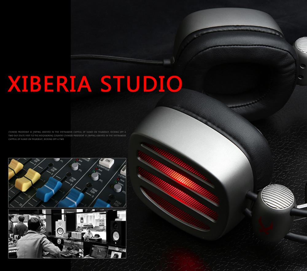 XIBERIA S21 Gaming Headset Surround Sound with Microphone Volume Control LED and Mute XIBERIA S21 Gaming Headset Surround Sound with Microphone Volume Control LED and Mute