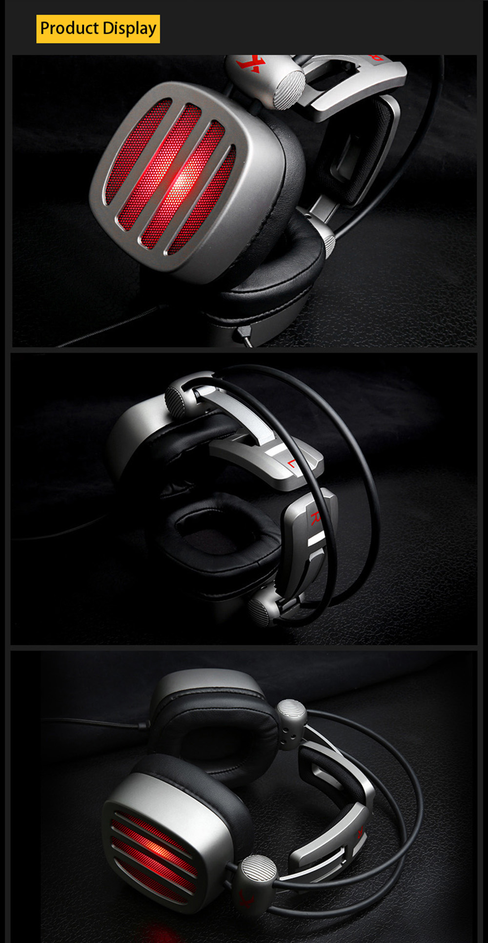 XIBERIA S21 Gaming Headset Surround Sound with Microphone Volume Control LED and Mute XIBERIA S21 Gaming Headset Surround Sound with Microphone Volume Control LED and Mute