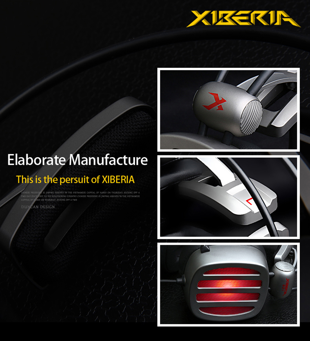 XIBERIA S21 Gaming Headset Surround Sound with Microphone Volume Control LED and Mute XIBERIA S21 Gaming Headset Surround Sound with Microphone Volume Control LED and Mute