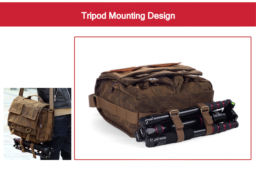 EIRMAI SS05 Compact Water-resistant Canvas Camera Bag with Rain Cover for DSLR Lens Accessory EIRMAI SS05 Compact Water-resistant Canvas Camera Bag with Rain Cover for DSLR Lens Accessory