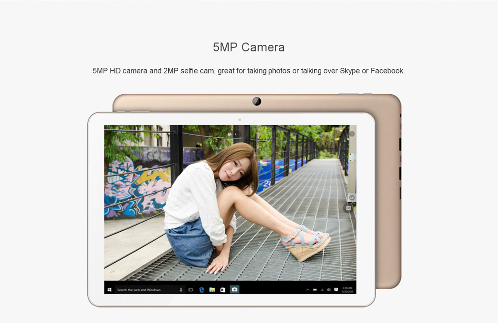 Chuwi Hi12 12.0 inch Tablet PC Windows 10 + Android 5.1 Intel Cherry Trail Z8350 64bit Quad Core 1.44GHz 2160 x 1440 IPS Screen 4GB RAM 64GB ROM Bluetooth 4.0