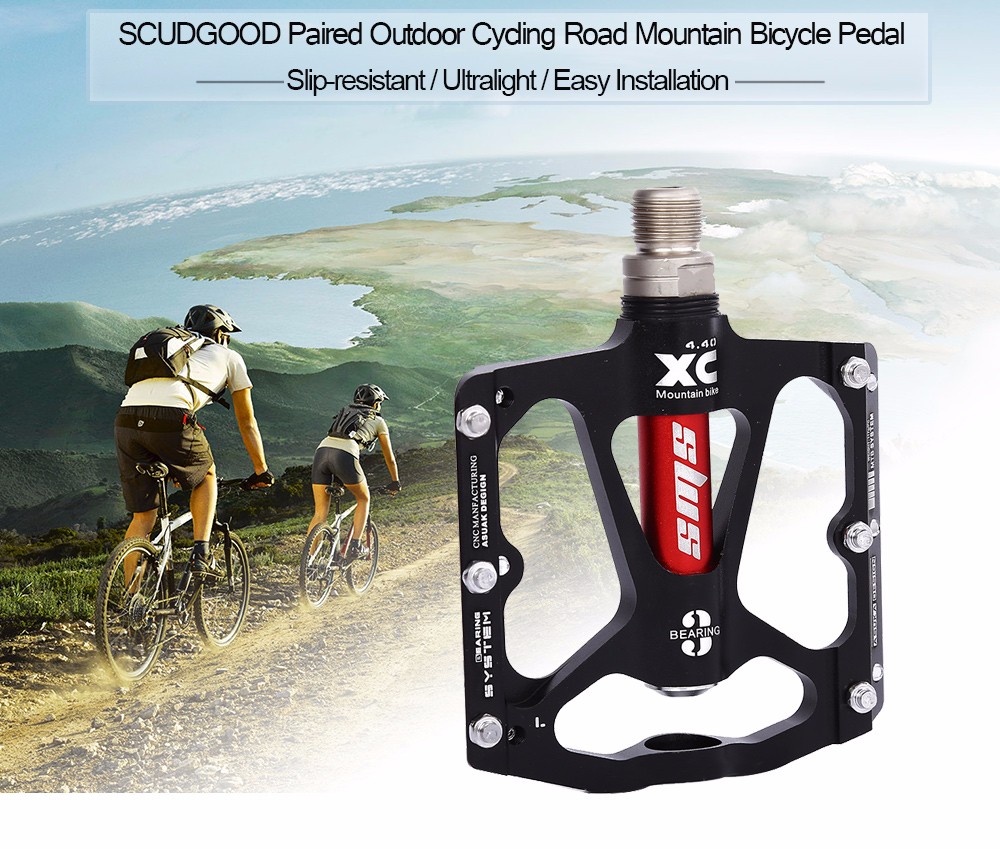 SHANMASHI Paired Aluminium Alloy 3 Bearing Road Mountain Bicycle Pedal