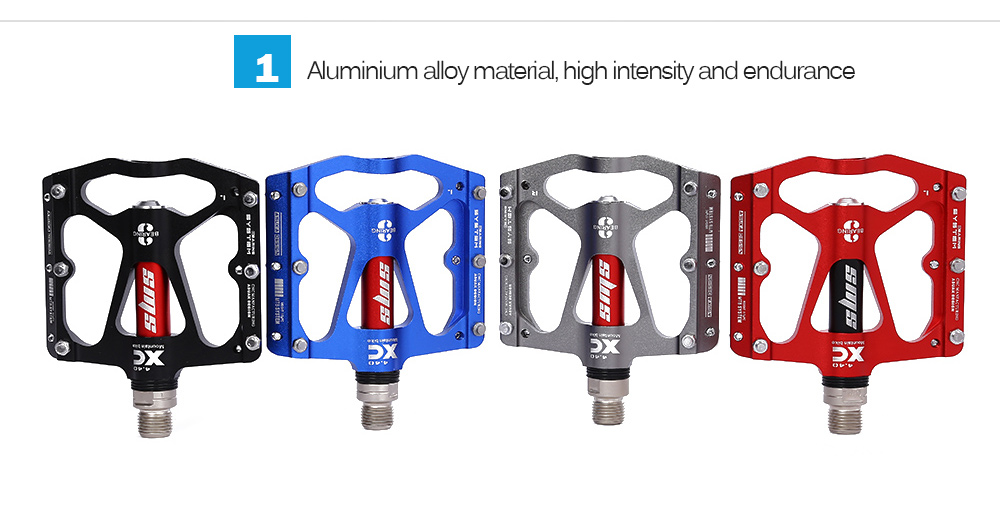 SHANMASHI Paired Aluminium Alloy 3 Bearing Road Mountain Bicycle Pedal