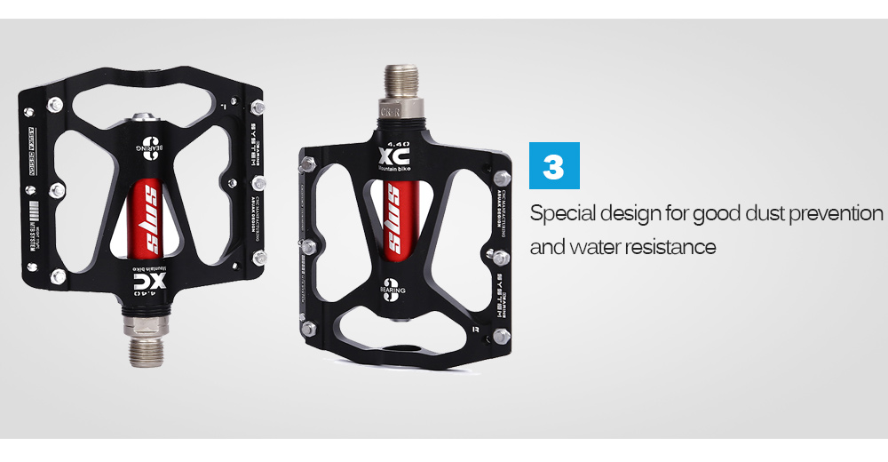 SHANMASHI Paired Aluminium Alloy 3 Bearing Road Mountain Bicycle Pedal