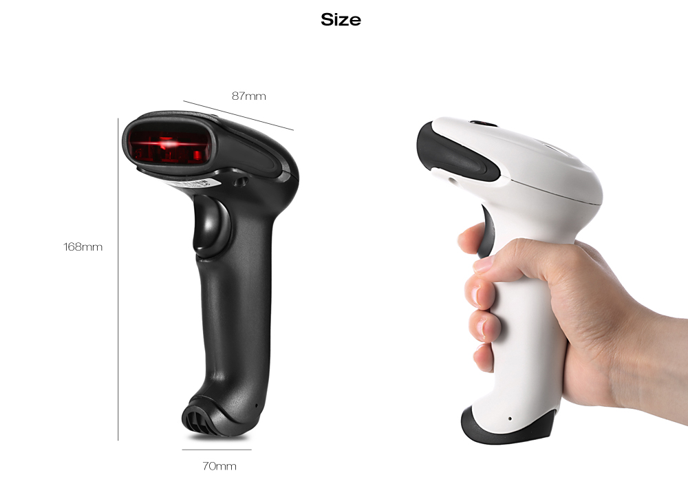 ZADSCAN BP9502BL Wireless 1D Barcode Scanner Handheld Bluetooth 2.1