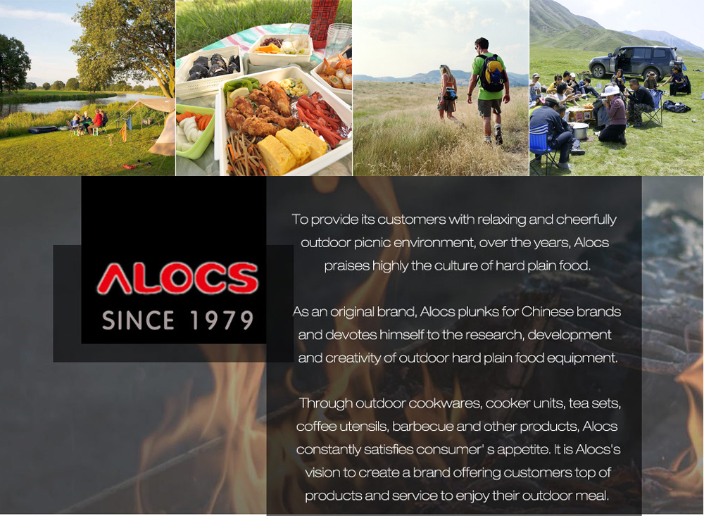 ALOCS CW - C19T Alumina Portable Ultralight 2 - 3 People Cooking Kit Cookware Set Pot Pan Kettle Dishcloth for Camping Picnic Hiking ALOCS CW - C19T Alumina Portable Ultralight 2 - 3 People Cooking Kit Cookware Set Pot Pan Kettle Dishcloth for Camping Picnic Hiking