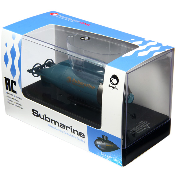 777 - 216 Wireless 40MHz Remote Control Mini Submarine Pigboat Model Toy
