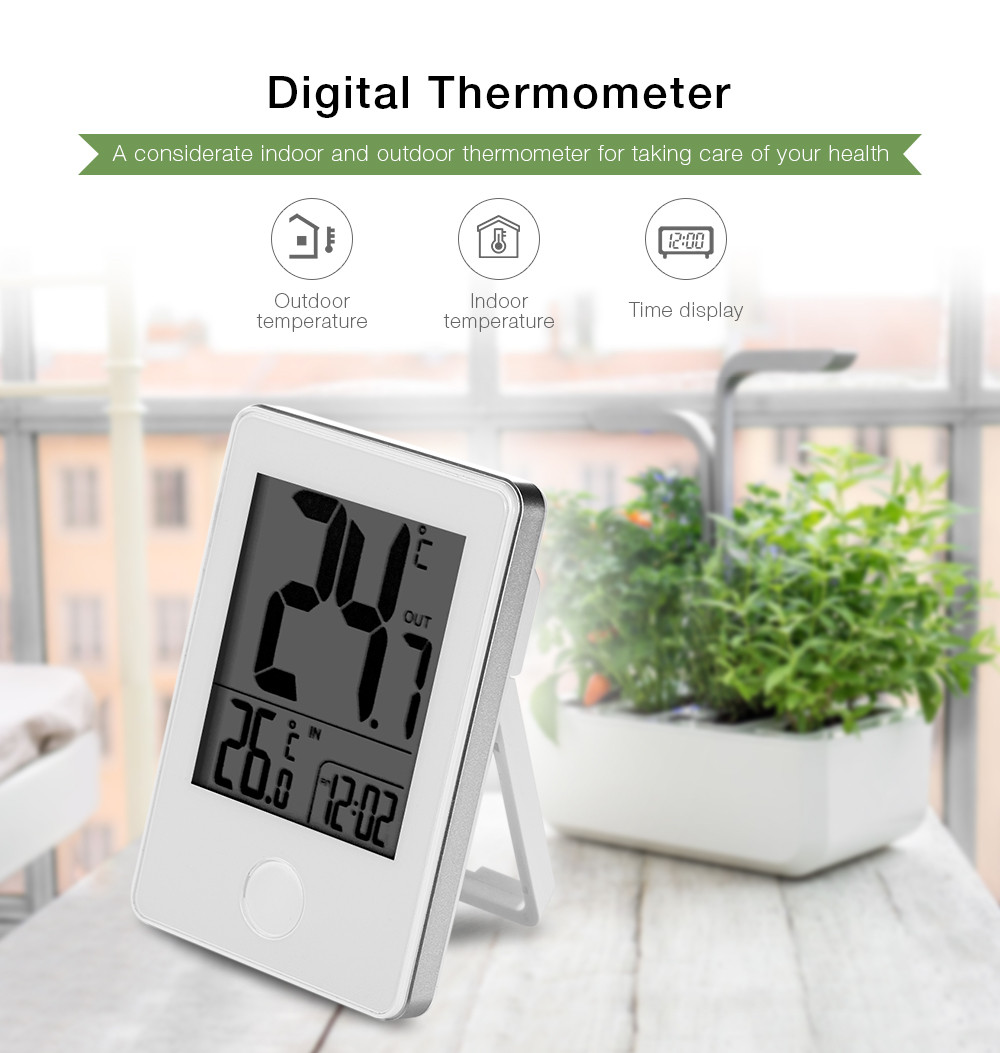 Remote Precision Wireless Digital Indoor Outdoor Thermometer