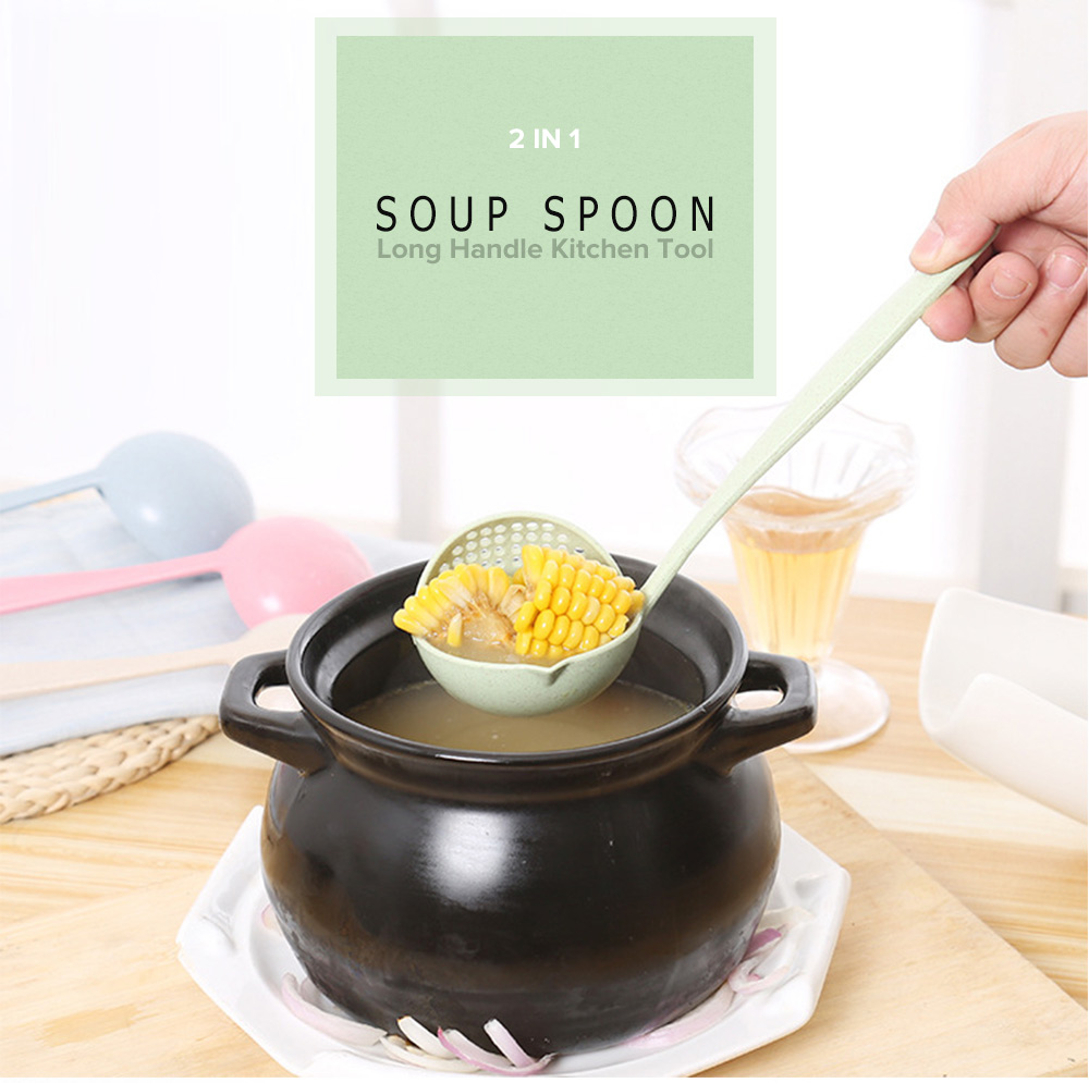 2 in 1 Soup Spoon Ladle Kitchen Tool