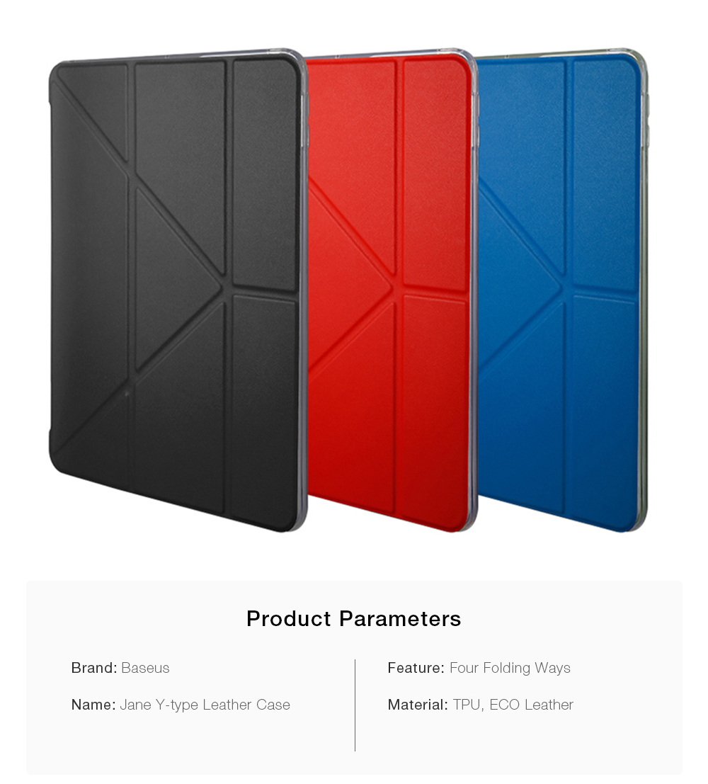 Baseus Jane Y-type Leather Case Smart Sleep Cover for New iPad Pro 12.9 inch 2017 Baseus Jane Y-type Leather Case Smart Sleep Cover for New iPad Pro 12.9 inch 2017