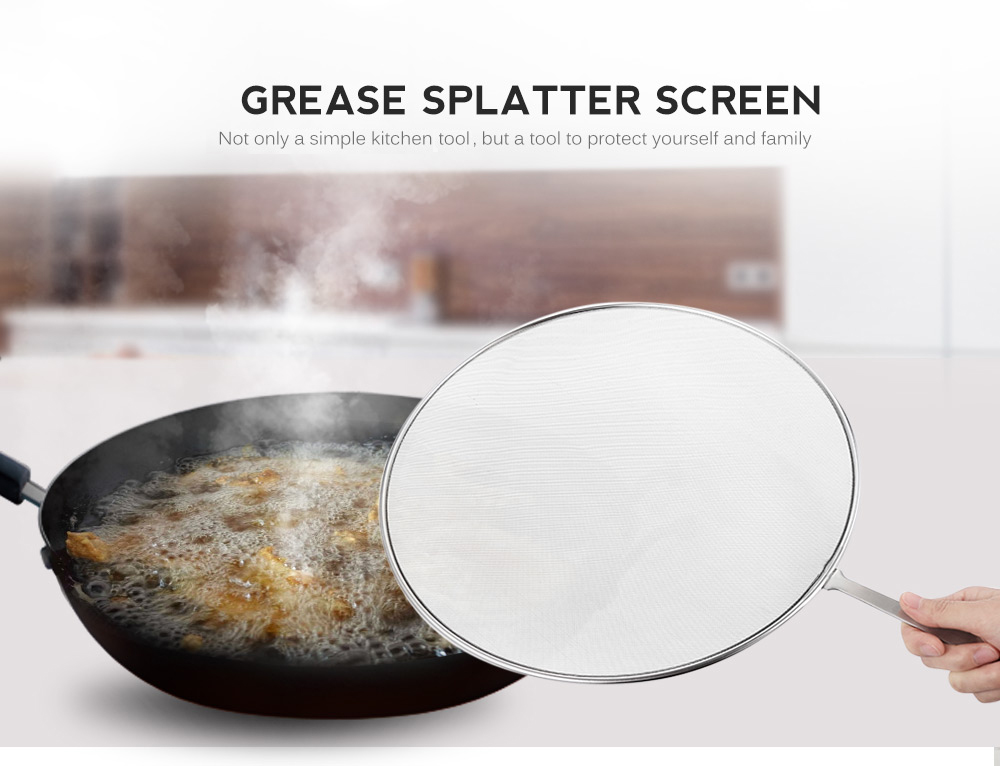 Stainless Steel Grease Splatter Screen for Cooking