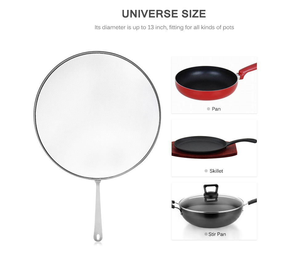 Stainless Steel Grease Splatter Screen for Cooking Stainless Steel Grease Splatter Screen for Cooking