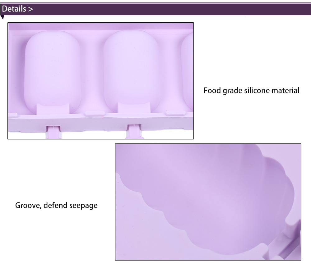 TinB DIY Silicone Ice Cream Mold with Dust Cover TinB DIY Silicone Ice Cream Mold with Dust Cover