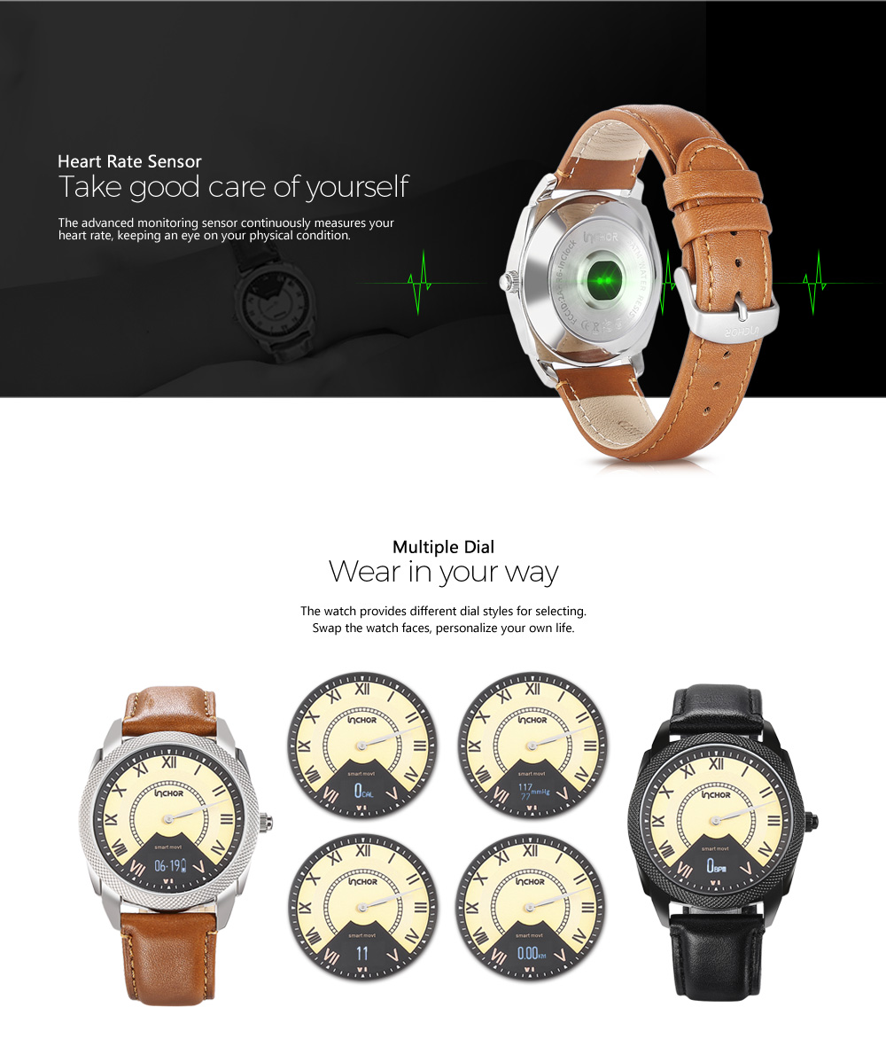 INCHOR InClock Blood Measure Smart Watch Heart Rate Monitor Wristwatch INCHOR InClock Blood Measure Smart Watch Heart Rate Monitor Wristwatch