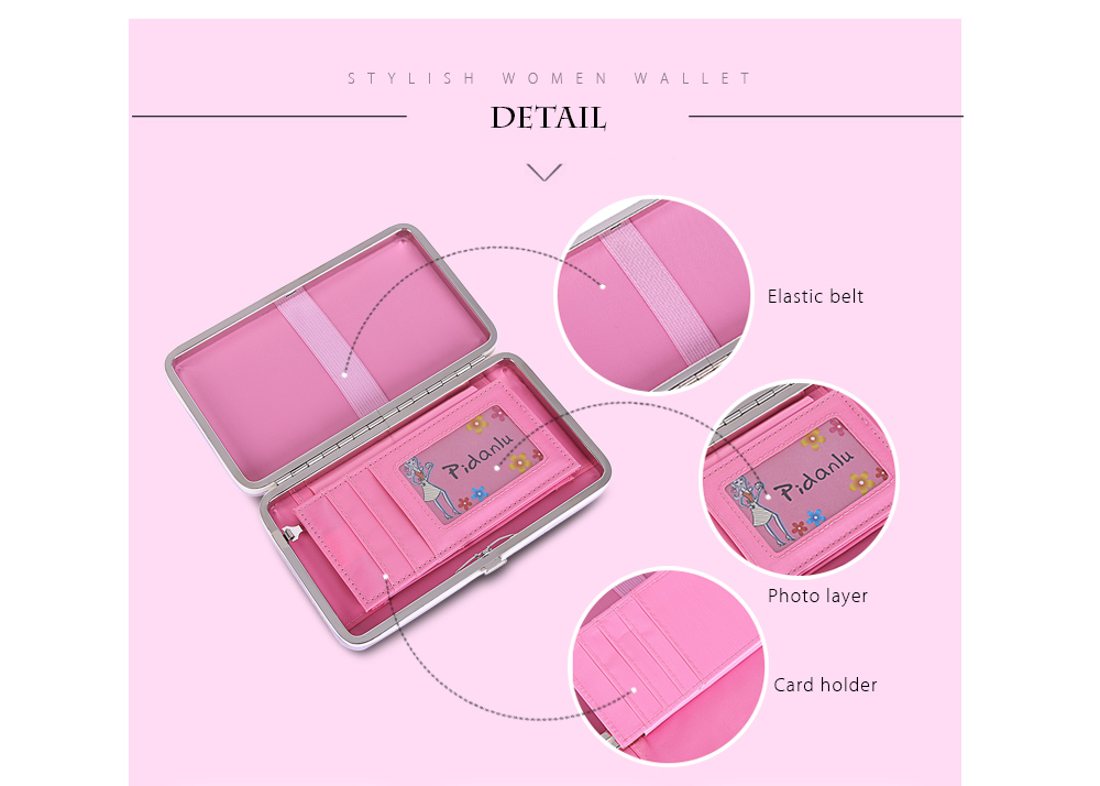 PIDANLU Flower Patterns Multifunction Card Holder Women Clutch Wallet PIDANLU Flower Patterns Multifunction Card Holder Women Clutch Wallet