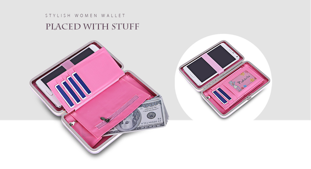 PIDANLU Flower Patterns Multifunction Card Holder Women Clutch Wallet PIDANLU Flower Patterns Multifunction Card Holder Women Clutch Wallet