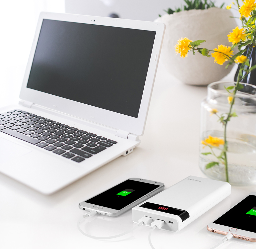 ROMOSS Sense 6P 20000mAh Power Bank Portable External Battery 2.1A Fast Charging with LED Digital Display Dual USB ROMOSS Sense 6P 20000mAh Power Bank Portable External Battery 2.1A Fast Charging with LED Digital Display Dual USB