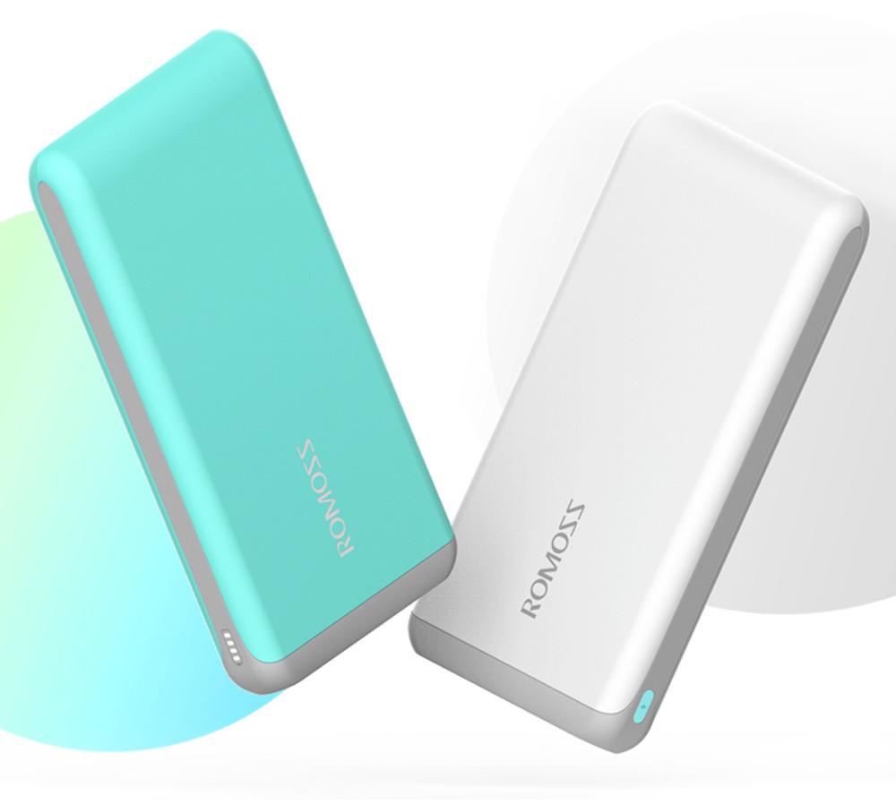 ROMOSS Arrow 20 20000mAh Portable Power Bank 2.1A Fast Charging Dual USB External Battery Charger ROMOSS Arrow 20 20000mAh Portable Power Bank 2.1A Fast Charging Dual USB External Battery Charger